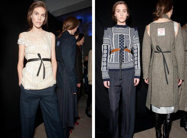 female models at the Maison Martin Margiela's Winter show 2014