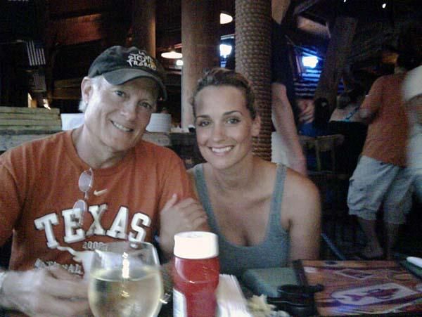 Liz Hatch and her father