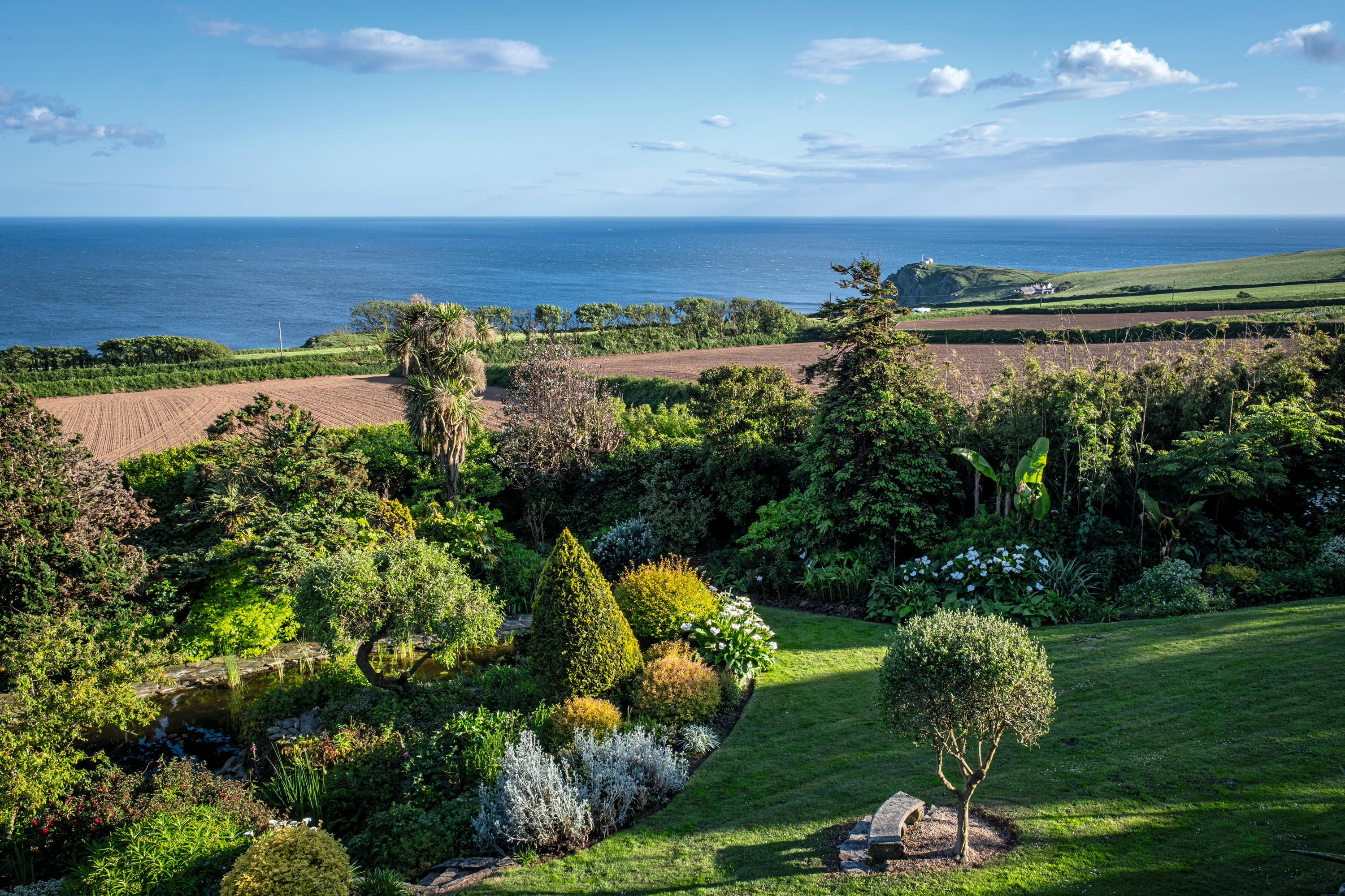 The garden at Ash Park in the South Hams in Devon