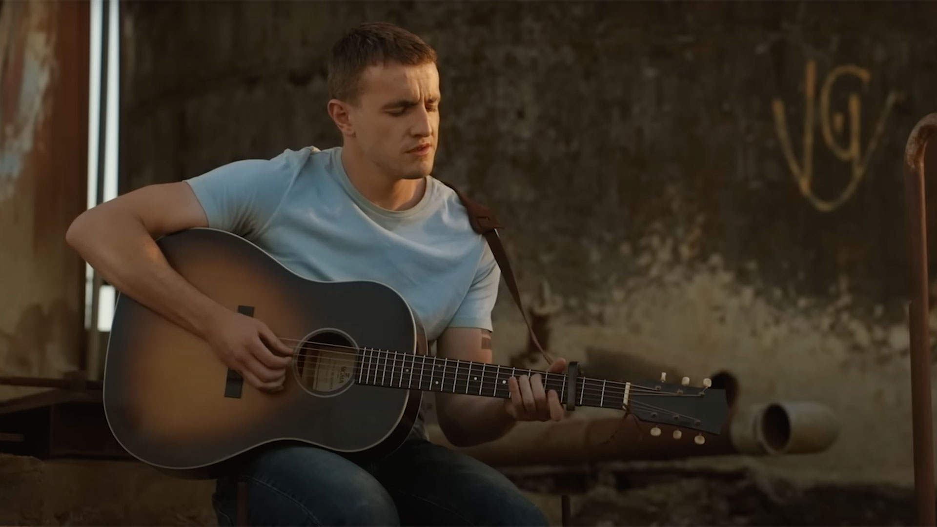 Paul Mescal plays acoustic guitar and sings on new single Slip Away