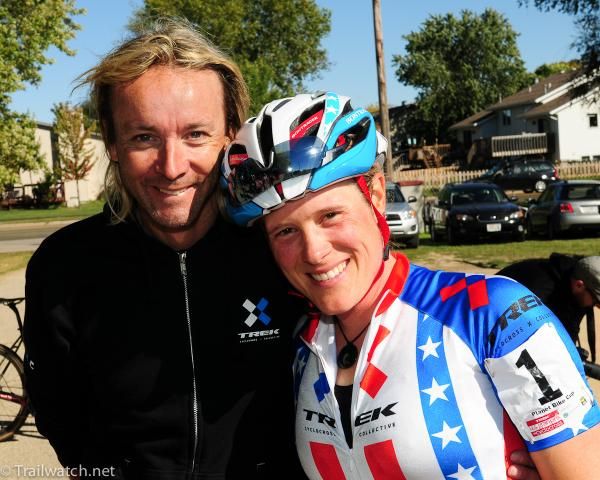 Katie Compton (Trek Cyclocross Collective) and her husband/manager Mark Legg-Compton