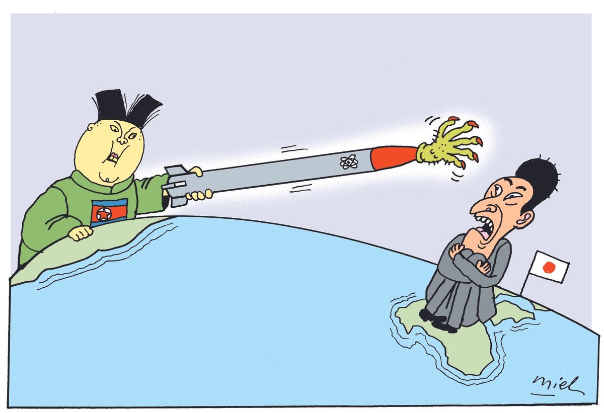 Political Cartoon World Korea Japan Us Missile The Week Political Cartoon World Korea Japan Us Missile The Week