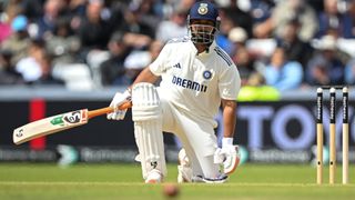 Rishabh Pant batting for India in the 1st Test at Headingley