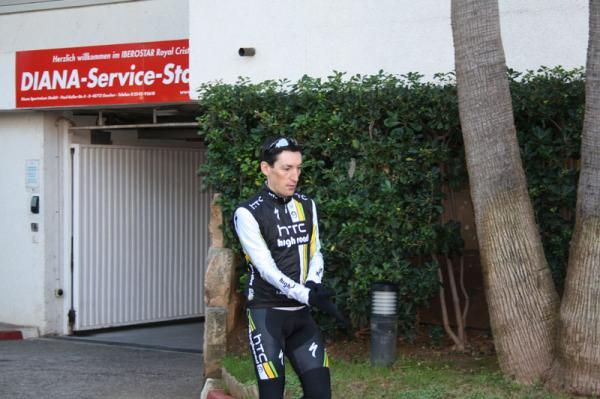 Man in black: Marco Pinotti is part of HTC's stage race group