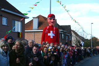 Stefan Küng fans at the Tour of Flanders