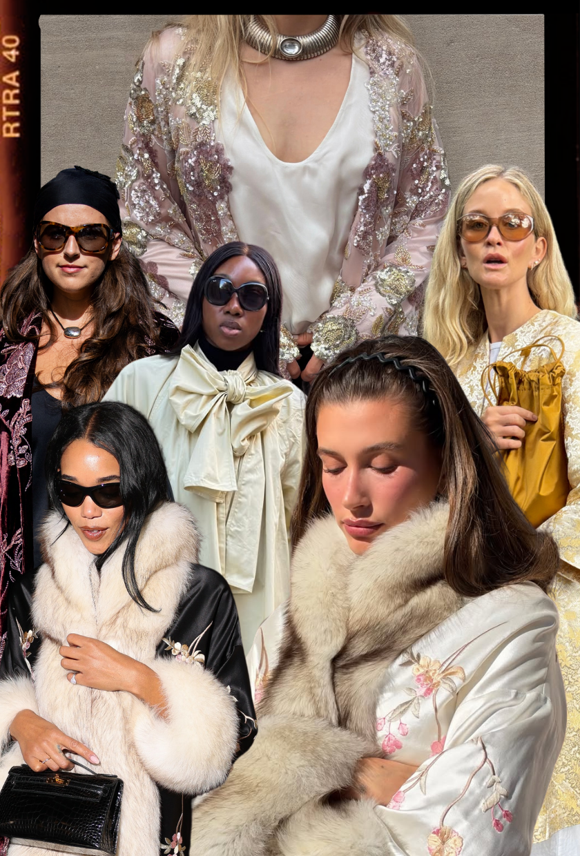 A collage of the opera dressing trend.