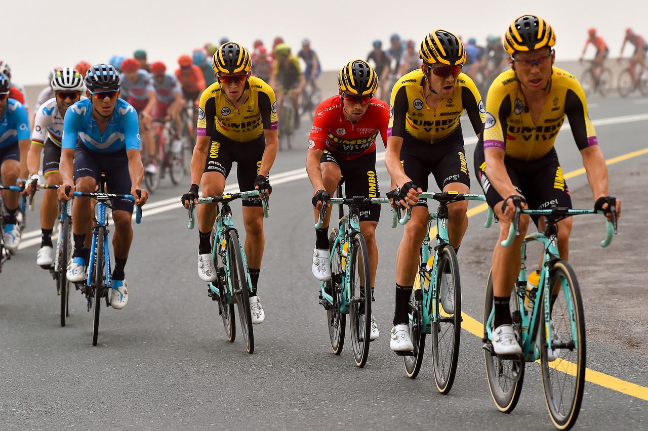 The JUmbo-Visma team did a perfect job protecting Primoz Roglic