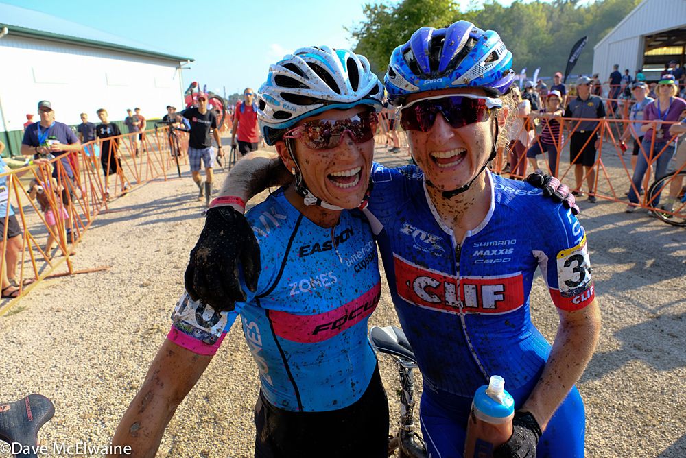 Courtenay McFadden (USA) and Catharine Pendrel (CAN) seemed pleased with their racing