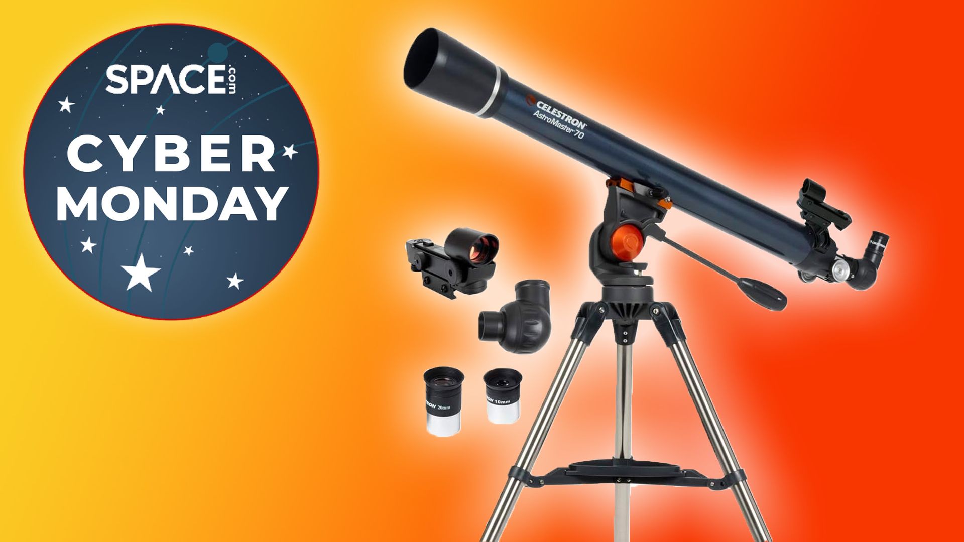 Cyber Monday telescope deal 33 off Celestron AstroMaster 70AZ Space