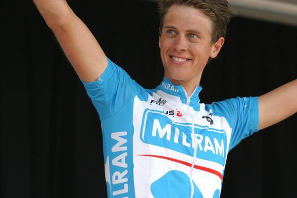 Niki Terpstra on the podium.