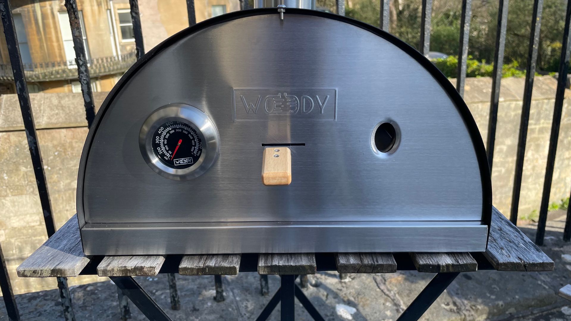 Front of the Woody Pizza Oven