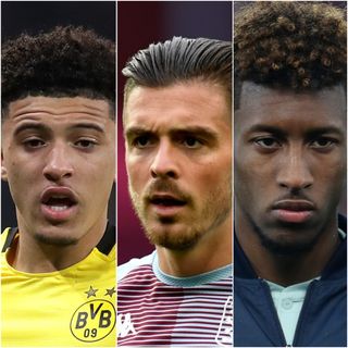 Jadon Sancho, Jack Grealish and Kingsley Coman