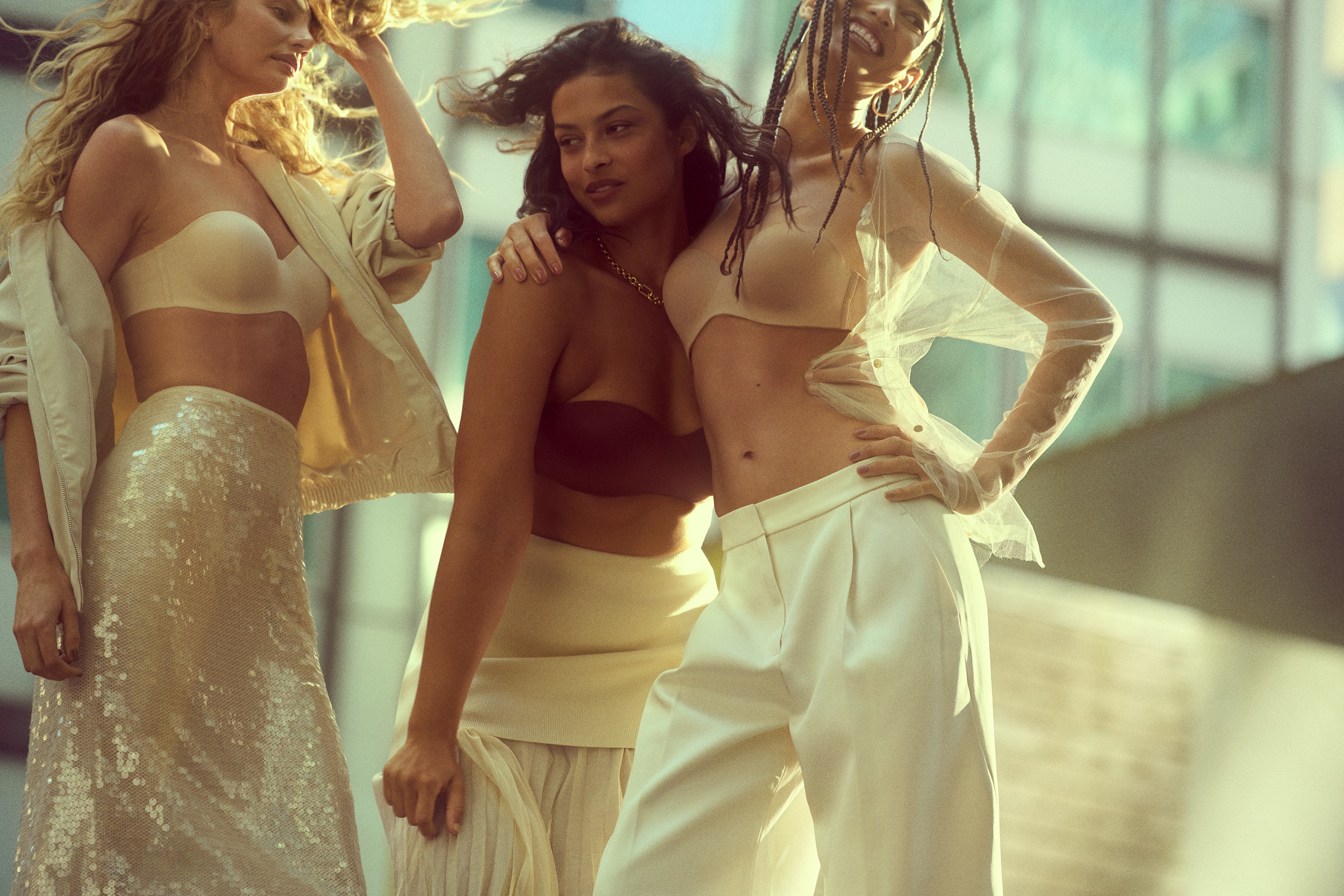 Devyn Garcia Body by Victoria FlexFactor Lightly Lined Plunge Demi Bra campaign