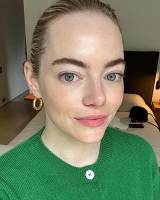 Emma Stone after a Beauty Sandwich facial