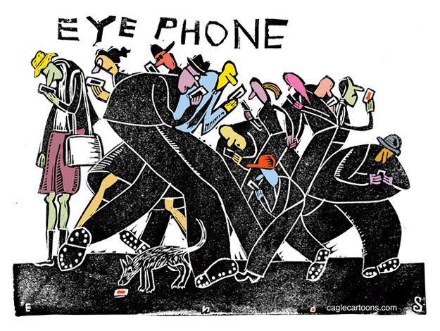 Editorial cartoon NSA spying technology
