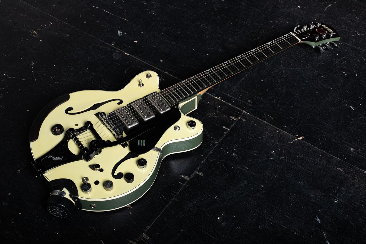 Jack White's "Triple Green Machine" custom guitar