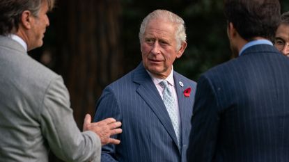 Prince Charles, Prince of Wales, meets with business leaders at the G20 summit in Rome