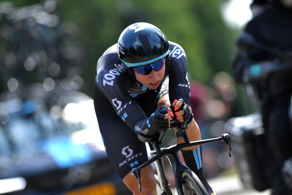 EDE NETHERLANDS AUGUST 24 Lorena Wiebes of Netherlands and Team DSM during the 23rd Simac Ladies Tour 2021 Prologue a 24km Individual Time Trial stage from Ede to Ede SLT2021 SimacDS UCIWWT on August 24 2021 in Ede Netherlands Photo by Luc ClaessenGetty Images