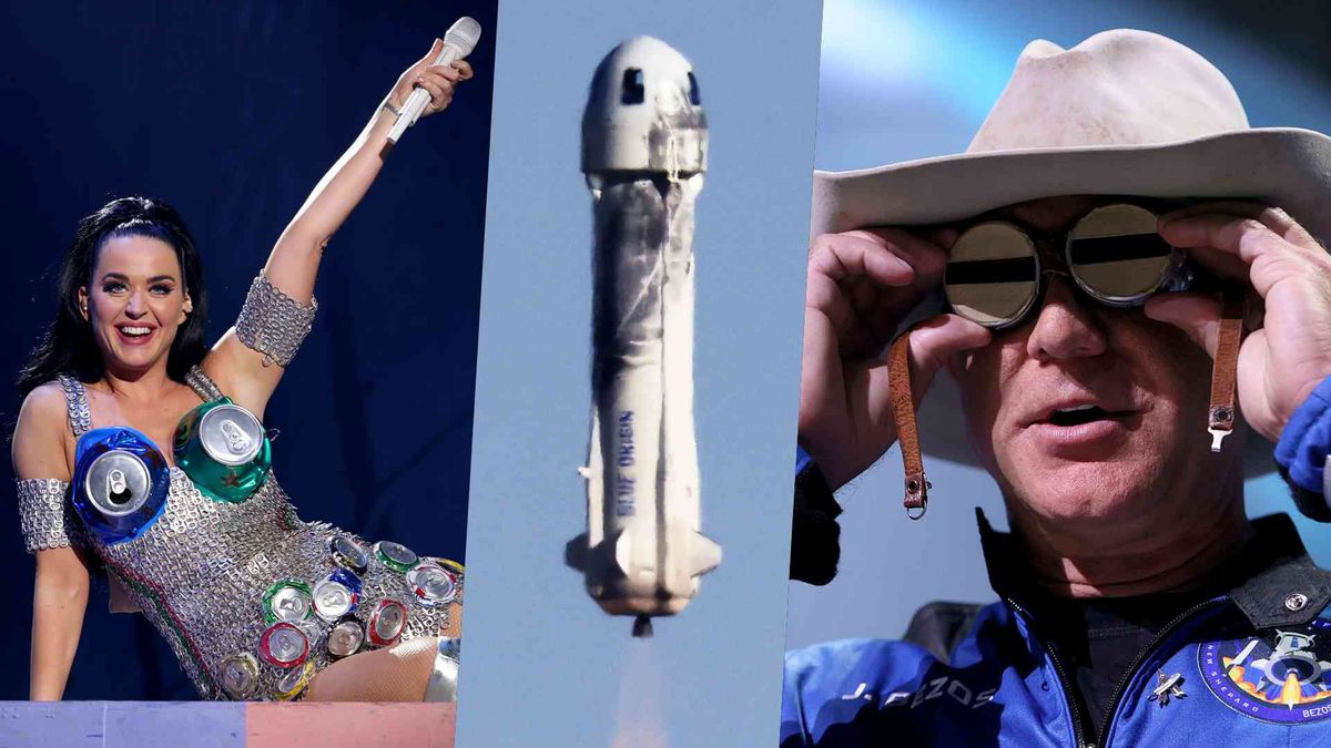 Katy Perry goes into space