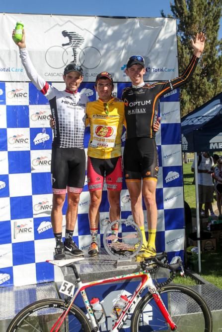 The podium for the overall GC.