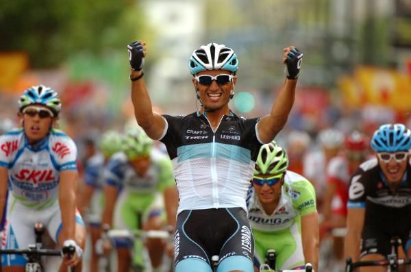 Daniele Bennati (Leopard Trek) wins the sprint.