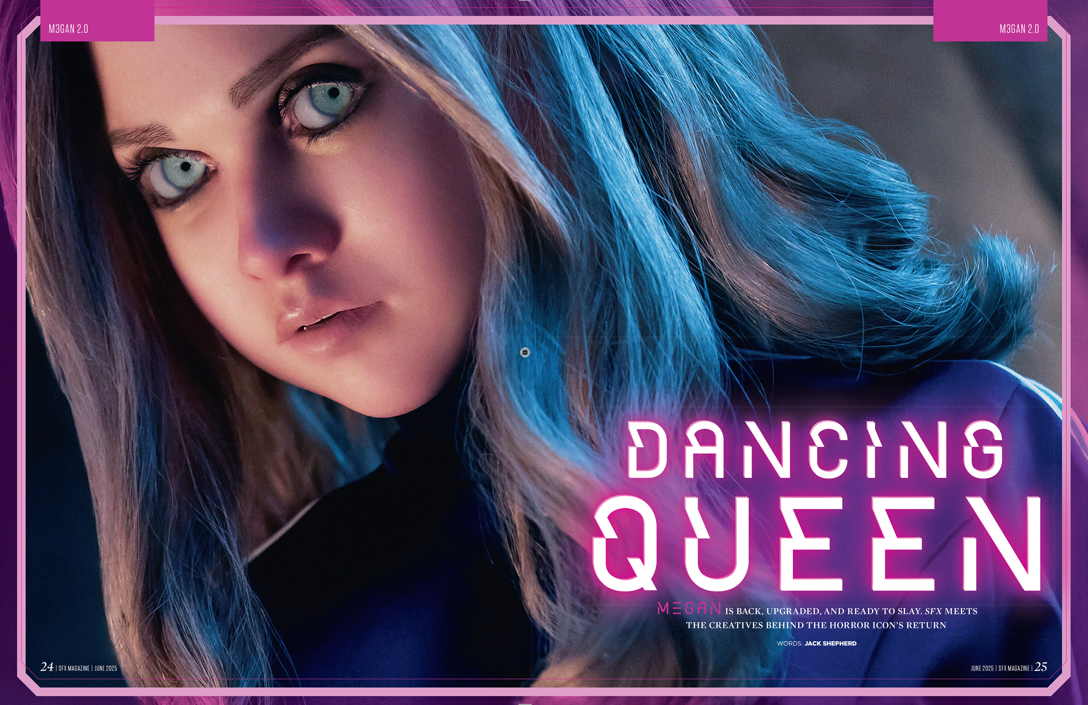 A blue-haired MEGAN.