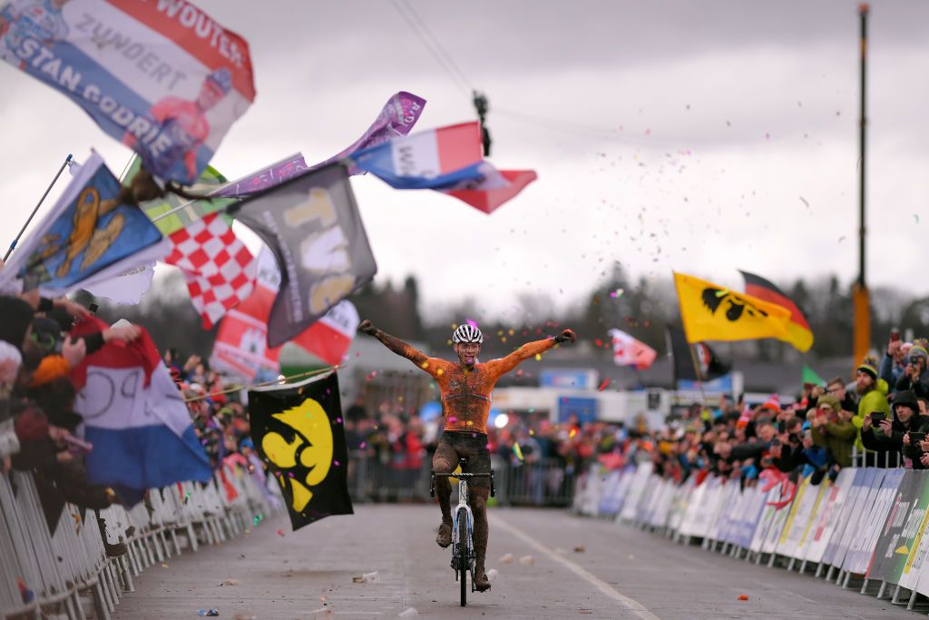 Van der Poel celebrates