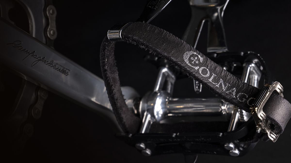 Leather Colnago toe straps