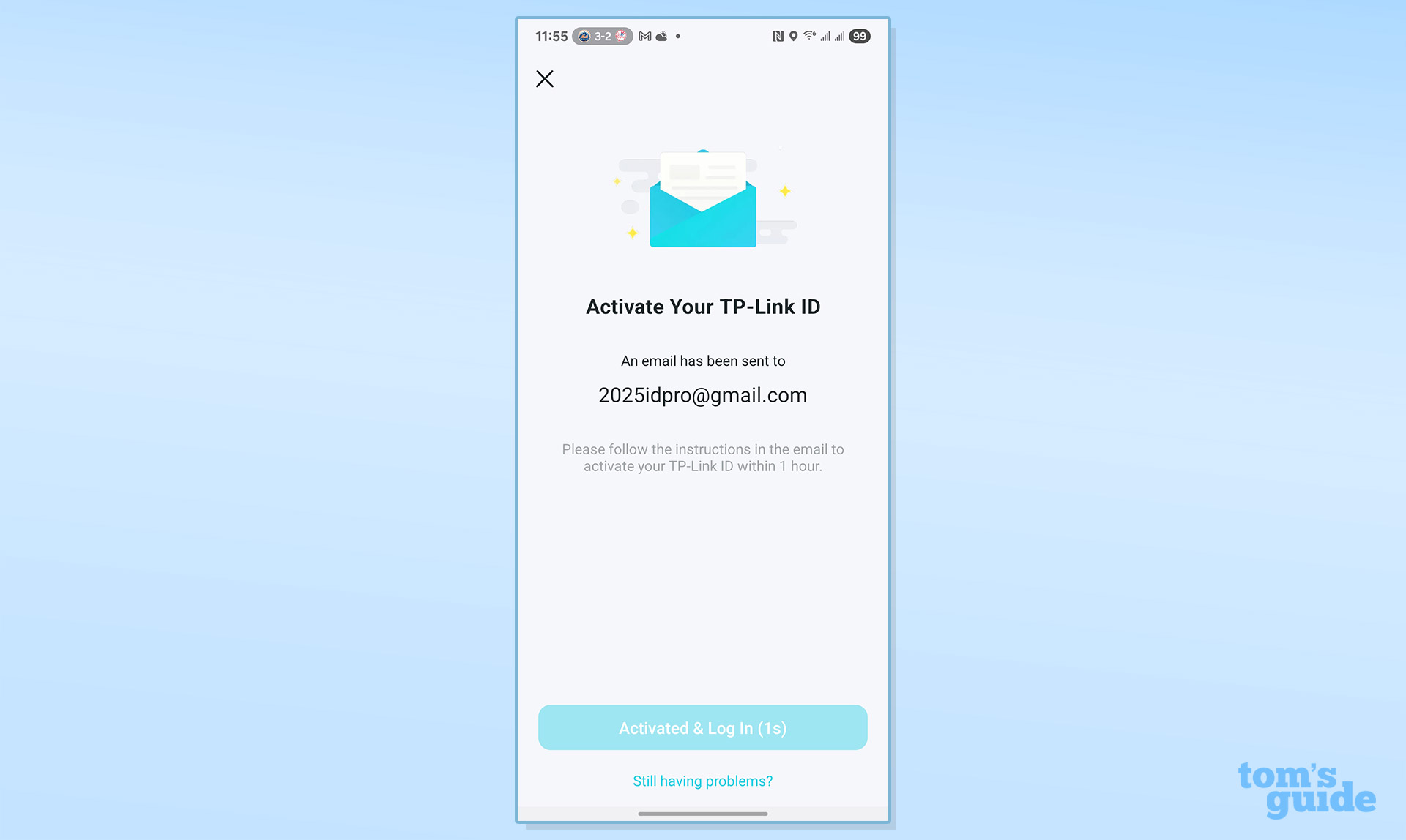 A screenshot from the TP-Link Archer GE650 router app