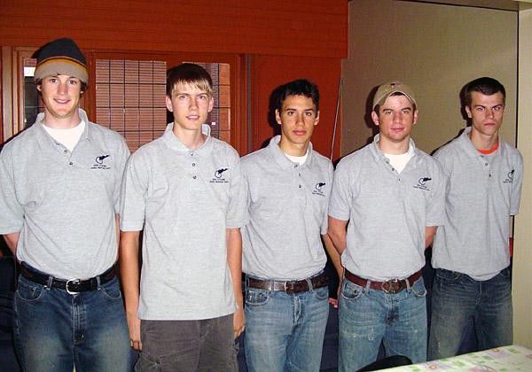 Some of the U17/18 juniors