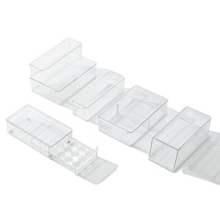 Acrylic fridge organizer set