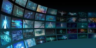 Digital Entertainment and Streaming Broadcast Technology Art 3D Render