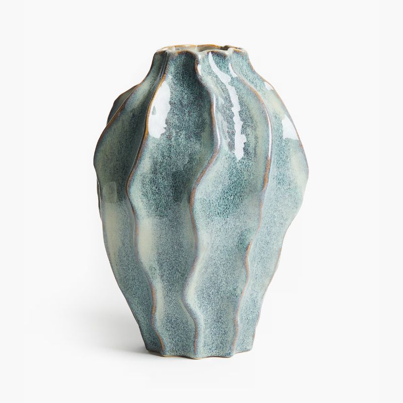 teal vase