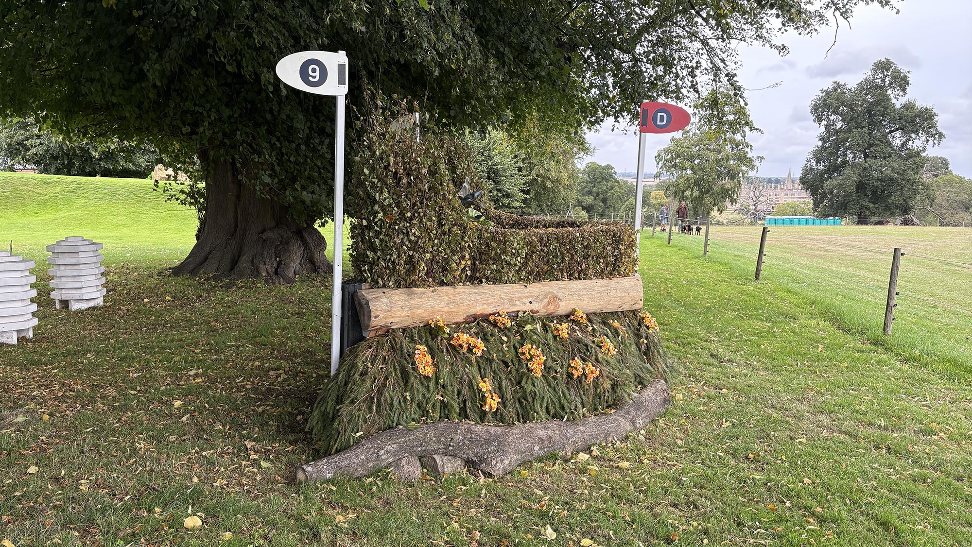 Brush corner fence on the Burghley cross-country course 2026