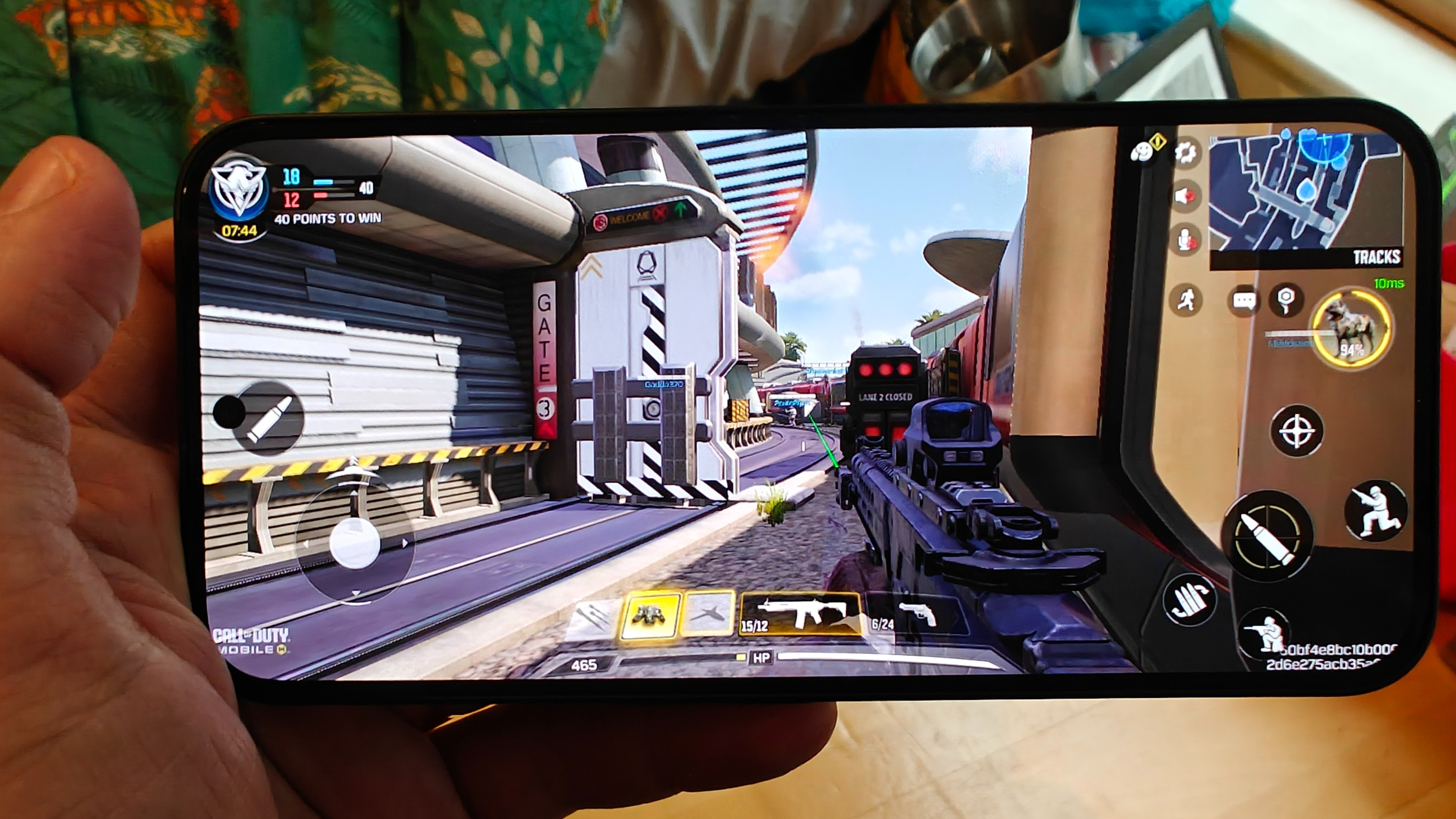 Call of duty mobile running on Nothing Phone 2a