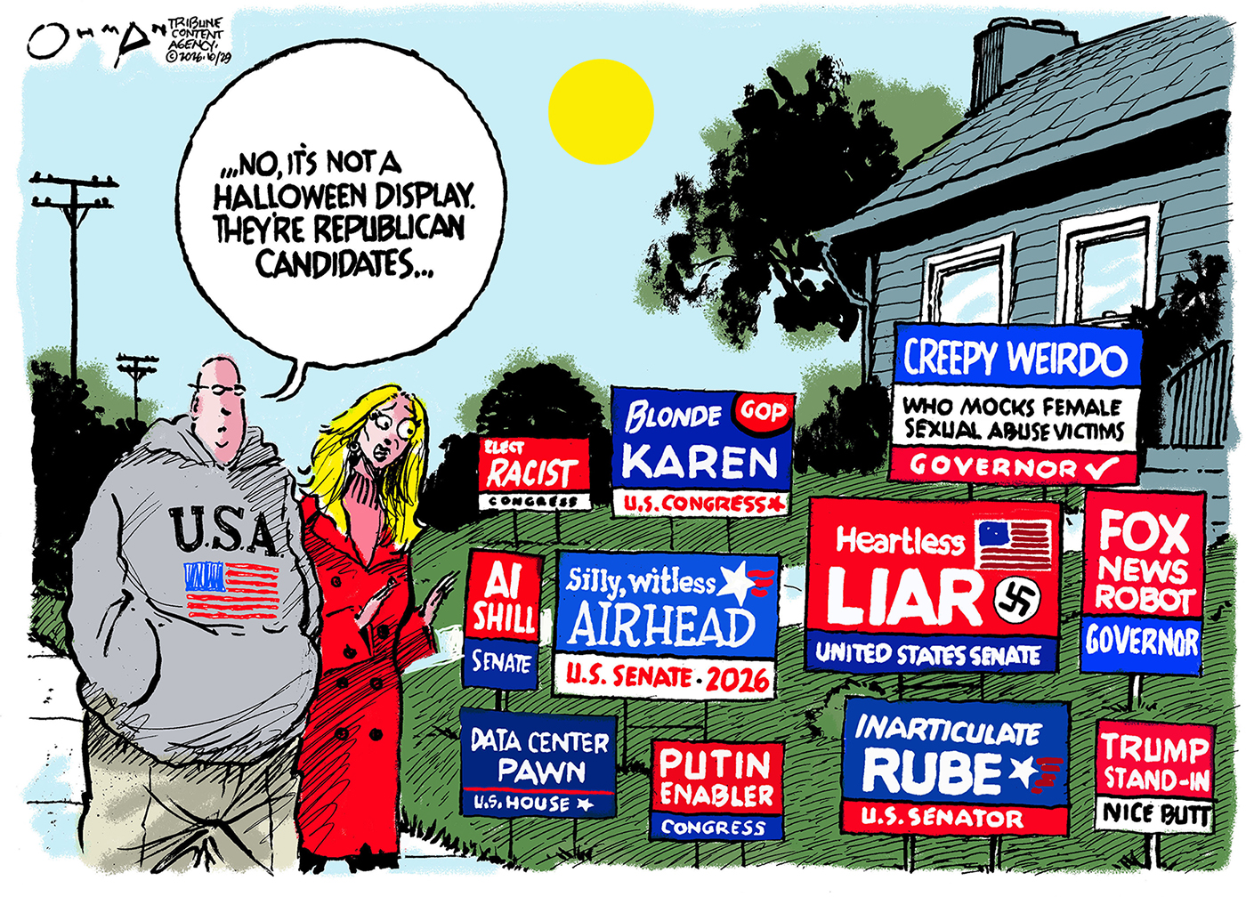 Political cartoon