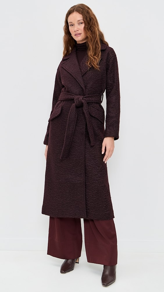 Avec Les Filles Relaxed Belted Coat