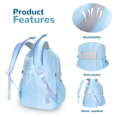 Roffatide Cinnamoroll Kawaii Backpack With 12 Pieces Accessories