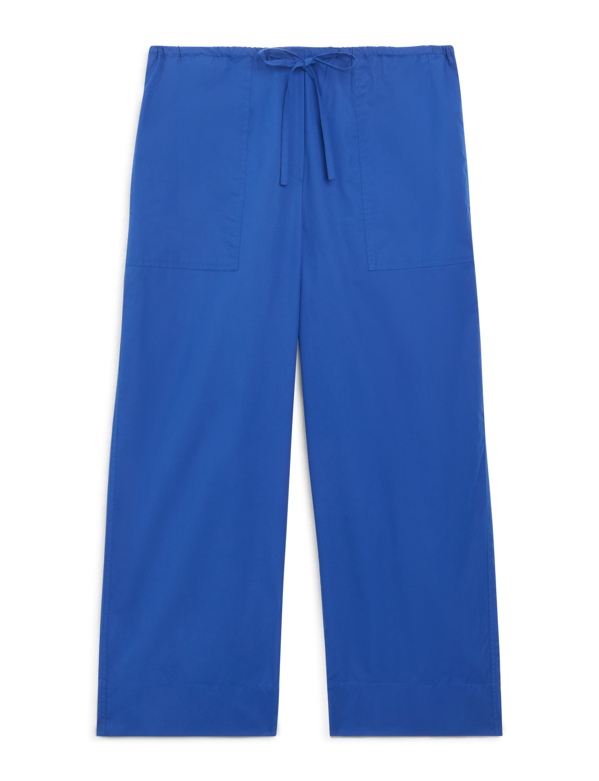 Sifnos Trousers: Fine Poplin, Cobalt Blue X Lucy Williams