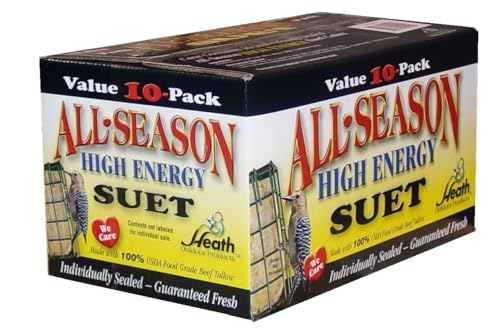 Heath Outdoor Products Birds Dd4-10 All Season High Energy Suet Cake, Case of 10
