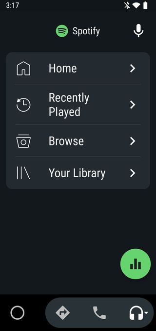 Android Auto Phone UI