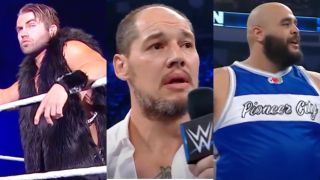 Tyler Breeze, Baron Corbin, and Top Dolla split image