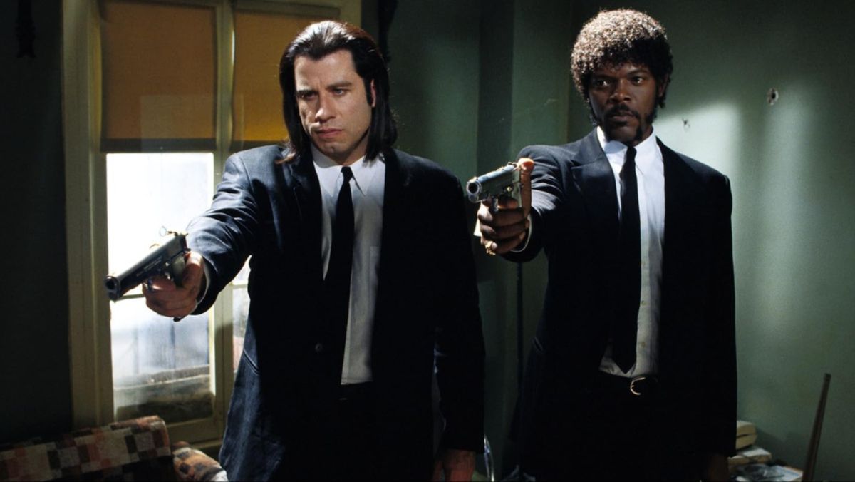 John Travolta and Samuel L. Jackson in Pulp Fiction