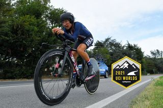 Amber Neben of the United States during the 2020 UCI Road World Championships