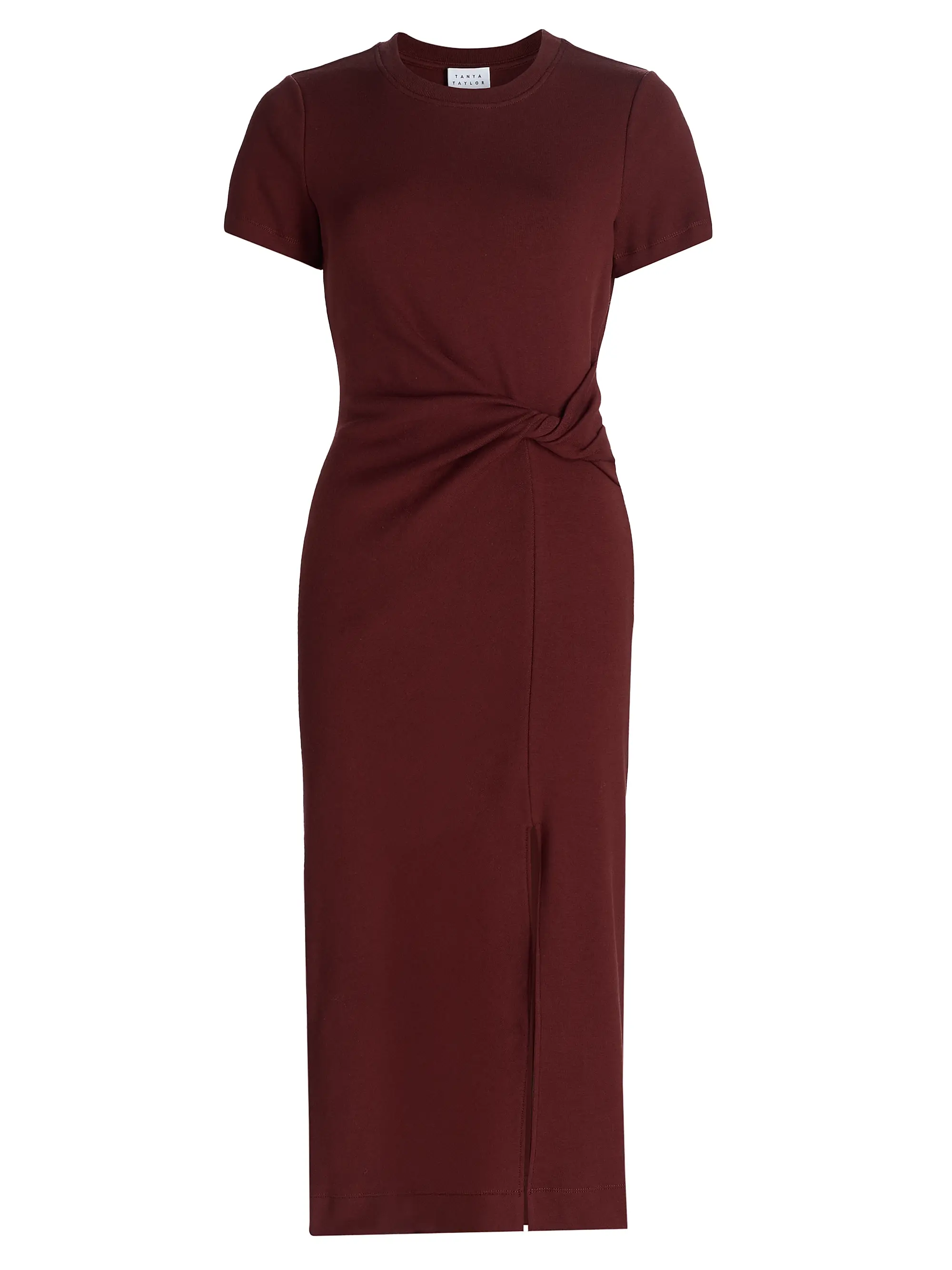 Cody Twisted Stretch-Cotton Midi-Dress