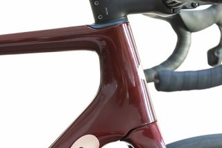 Close up of the Caledonia-5's headtube side-on