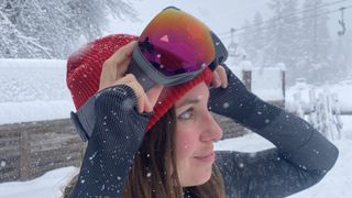 best ski goggles: Sian in Bollé Torus Neos