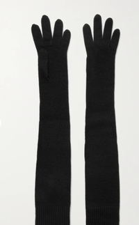 THE ROW, Dovera ribbed cashmere gloves, $425