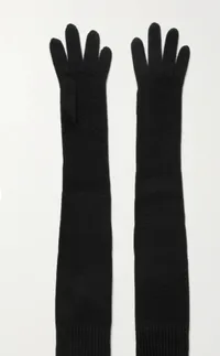 THE ROW, Dovera ribbed cashmere gloves, $425 £350 | NET-A-PORTER
