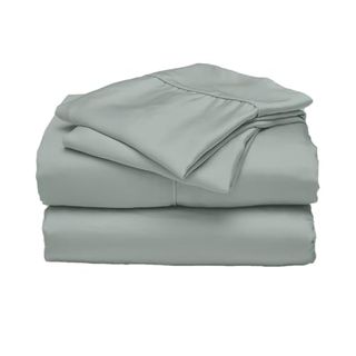 Ettitude 100% Lyocell From Organic Bamboo Standard Sheet Set, Sage (green), Queen, Breathable Sheets, Bedding, Sustainable, Sateen, Plant-Based Fabric, Silky-Soft, Deep Pockets